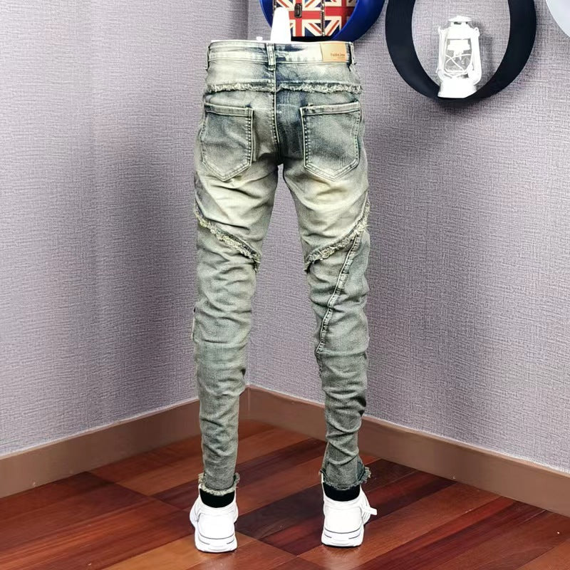 Men's Personality All-matching Fashion Casual Ripped Jeans Lootquake LLC