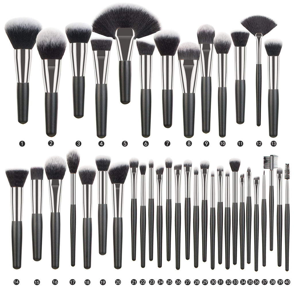 Animal Hair Makeup Brush Full Set Pi-Mart