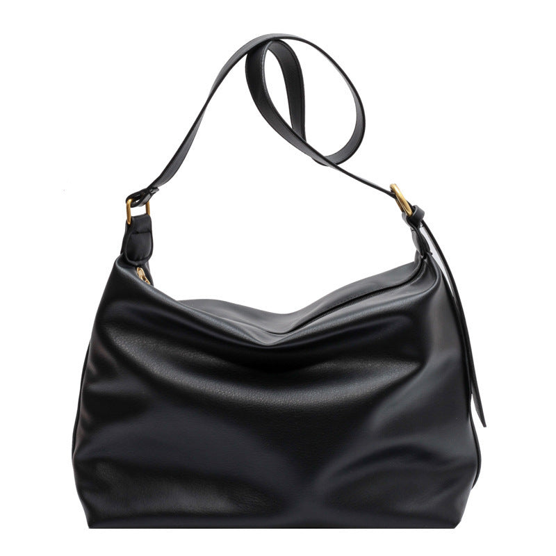 Hobo bag for women, solid color fashion large capacity shoulder bag, crossbody bag casual versatile commuter tote bag - SJB-DIAMOND ELITES