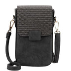 Women's Bag Casual Vertical Women's Mobile Phone Bag Straw Mini Shoulder Bag Fashion Crossbody Bag - SJB-DIAMOND ELITES