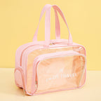 Waterproof beach bag, wet and dry separation fitness bag, toiletry bag, storage goggles, swimsuit swimming bag, Transparent Cosmetic Bag, - SJB-DIAMOND ELITES