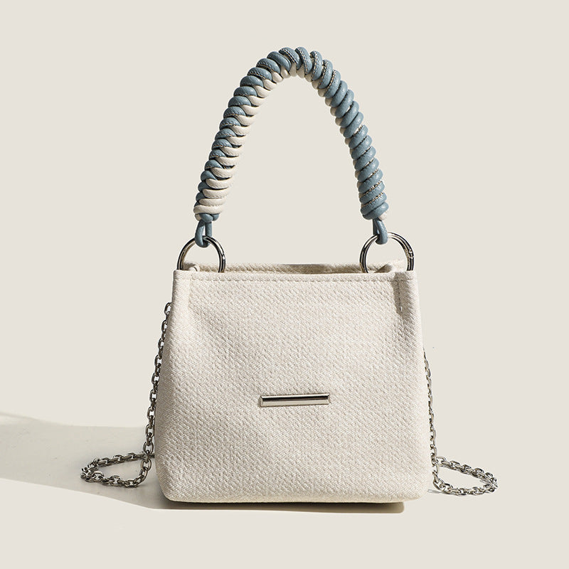 Design super soft bucket bag, work top handle bag, chain handbag, simple shoulder crossbody bag - SJB-DIAMOND ELITES