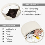 Half Moon Bag, Shoulder Strap Adjustable Shoulder Bag, Hobo Bag for Women - SJB-DIAMOND ELITES