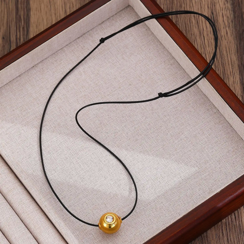 Women's Simple Ball Love Knotted Bracelet Necklace