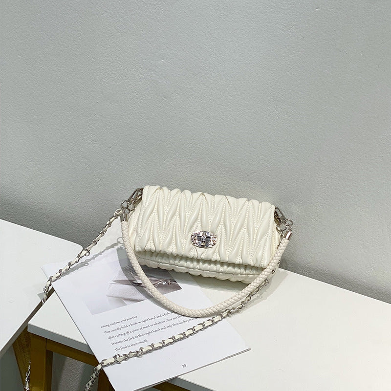 Women's Rhombus Diamond Chain Bag - Small Hobo Crossbody Shoulder Bag - SJB-DIAMOND ELITES