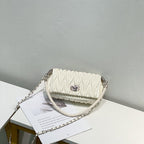 Women's Rhombus Diamond Chain Bag - Small Hobo Crossbody Shoulder Bag - SJB-DIAMOND ELITES