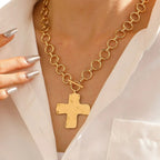 European And American Cross Alloy Pendant Necklace Lootquake LLC