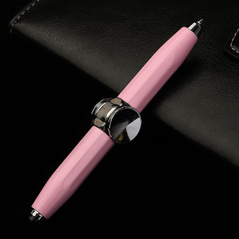 Creative Multi-Function LED Pen Spinning Decompression Gyro Metal Ballpoint Pen Fashion Office School Supplies Writing Pens Pi-Mart