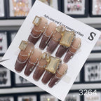 1025- Handmade press on nails fake nails removable
