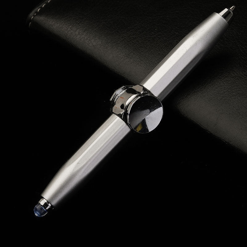 Creative Multi-Function LED Pen Spinning Decompression Gyro Metal Ballpoint Pen Fashion Office School Supplies Writing Pens Pi-Mart