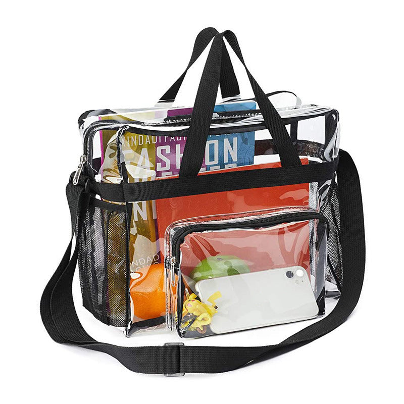 Transparent PVC large capacity tote bag, portable travel cold wash bag, - SJB-DIAMOND ELITES