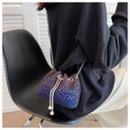 Small crossobdy bag w chain handle sling purse - SJB-DIAMOND ELITES