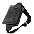 Multifunctional Genuine Leather Chest Bag & Waist Bag for Men and Women – Fanny Pack for Travel, Sports, Running, and Holidays with Multiple Pockets - SJB-DIAMOND ELITES