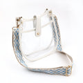 Women's bag large capacity transparent PVC crossbody bag, fashionable magnetic buckle single shoulder retro small crossbody - SJB-DIAMOND ELITES