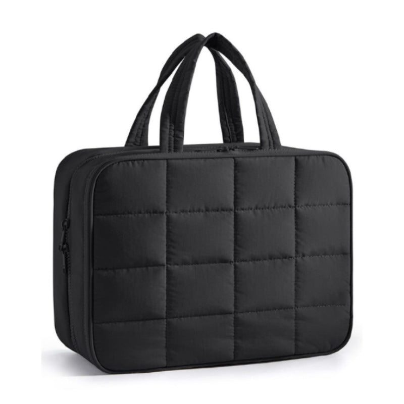 Travel toilet bag, with jewelry storage bag, hanging toilet bag, fluffy cosmetic bag, storage bag travel bag, makeup bag with compartments, - SJB-DIAMOND ELITES