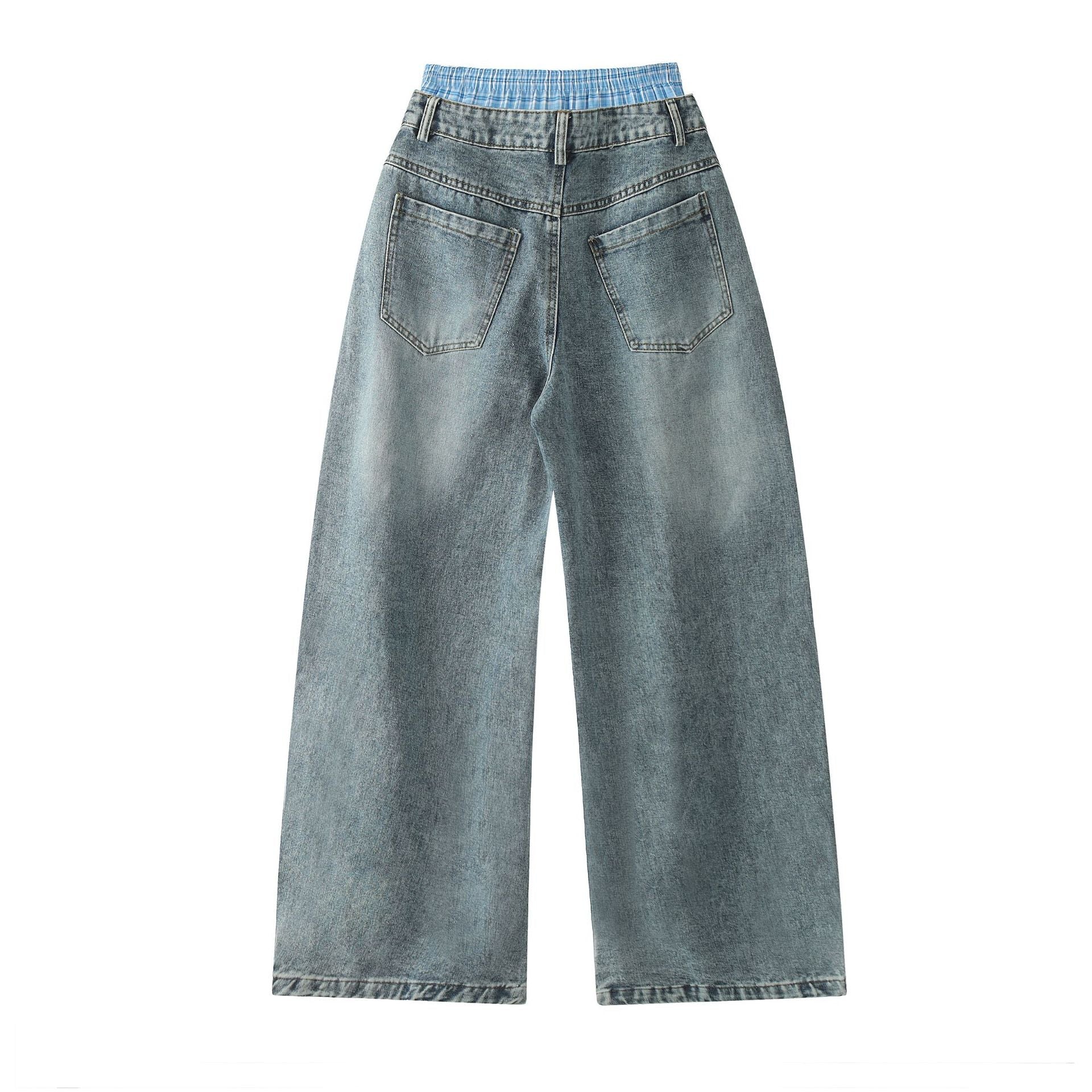 Washed Old Cotton Straight New 2024 Autumn Street Men's Jeans Lootquake LLC
