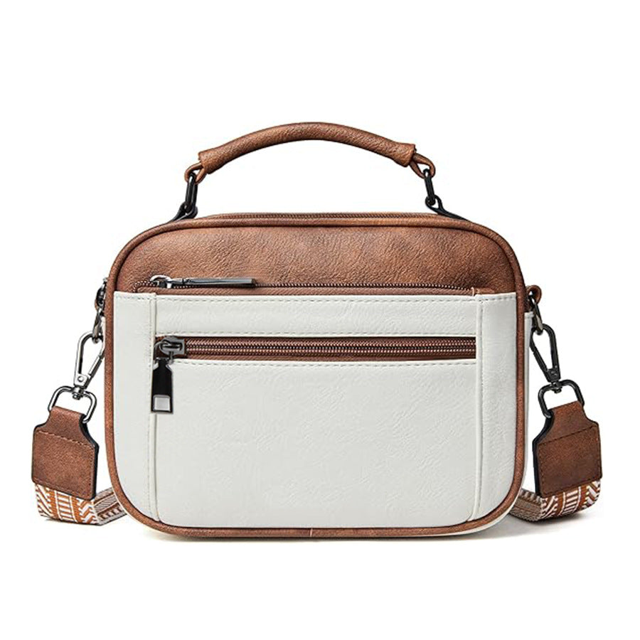 Chessboard double zipper small crossbody bag,Tote small crossbodyPU square bag, Small Crossbody Purse for Women Triple Zip, - SJB-DIAMOND ELITES