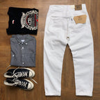 New Straight Men's Casual White Jeans Lootquake LLC