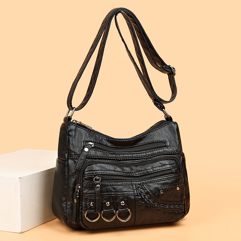 Women's Fashion Casual Soft Leather Bag Pi-Mart
