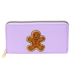 Women's alphabet embroidered wallet, long coin purse, nylon zipper ticket holder, multi-function card bag - SJB-DIAMOND ELITES
