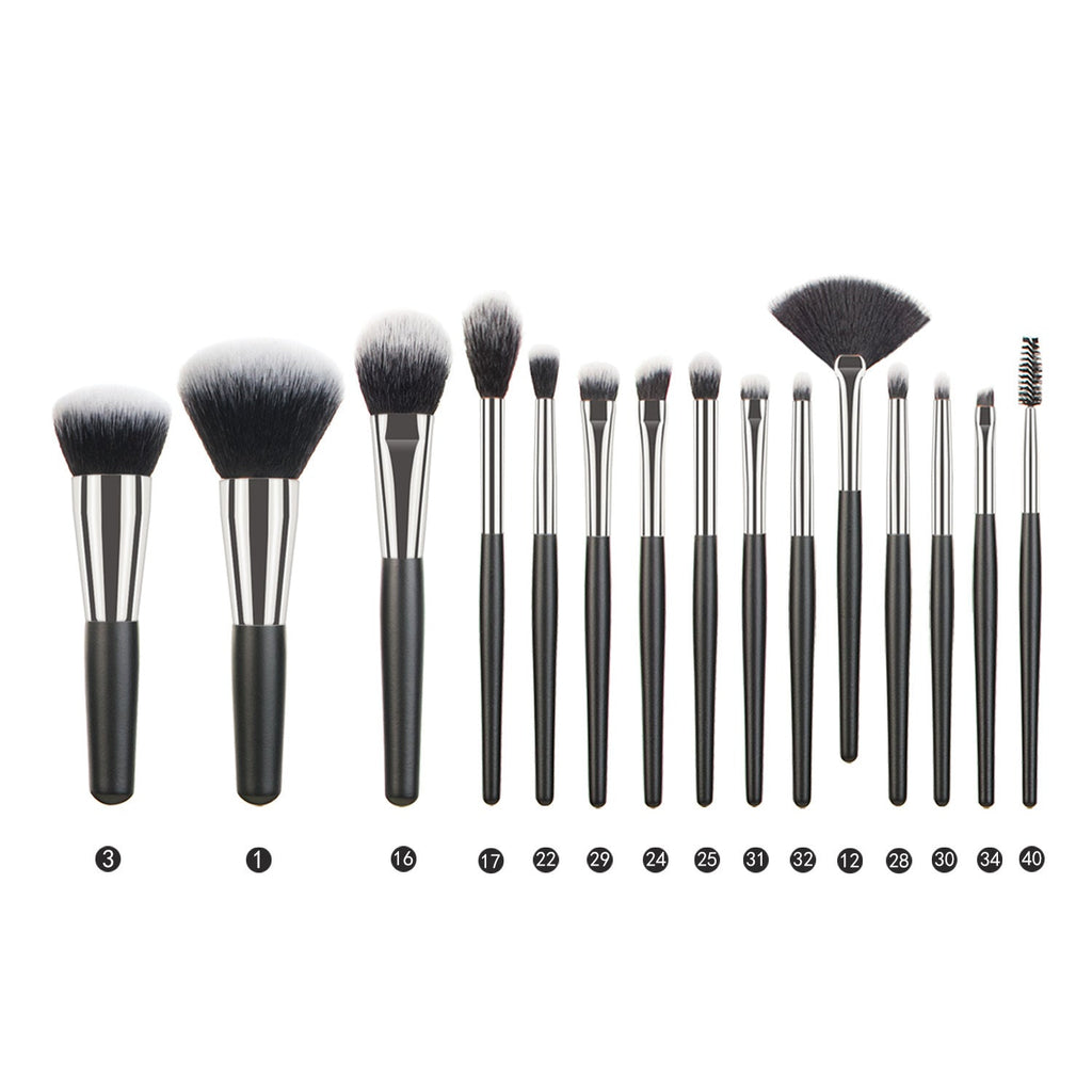 Animal Hair Makeup Brush Full Set Pi-Mart