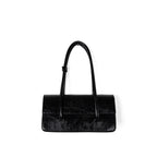 Design oil wax leather shoulder armpit bag, stylish tote bag, top handle purse for women