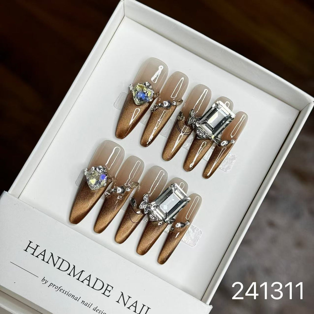 1030- Handmade press on nails fake nails removable