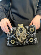Handmade rhinestone bag, bar nightclub evening dress bag, wedding birthday banquet dress, banquet bag - SJB-DIAMOND ELITES