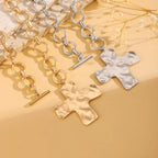 European And American Cross Alloy Pendant Necklace Lootquake LLC
