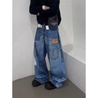 American Retro Independent Design Loose Straight Jeans Men Lootquake LLC