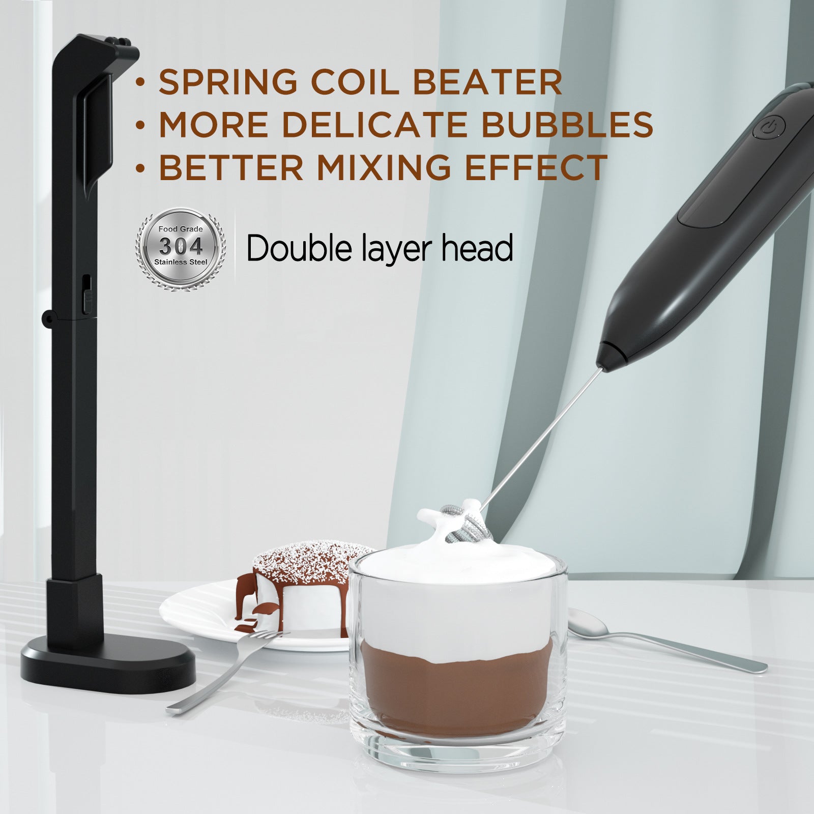 Automatic Home Foam Wireless Handheld Egg Beater Pi-Mart