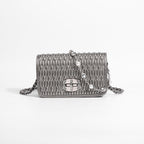 Simple female bag trendy embroidery purse with diamond chain single shoulder purse crossbody - SJB-DIAMOND ELITES