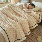 Coral Flannel Winter Thicken Thermal Cover Blanket Pi-Mart