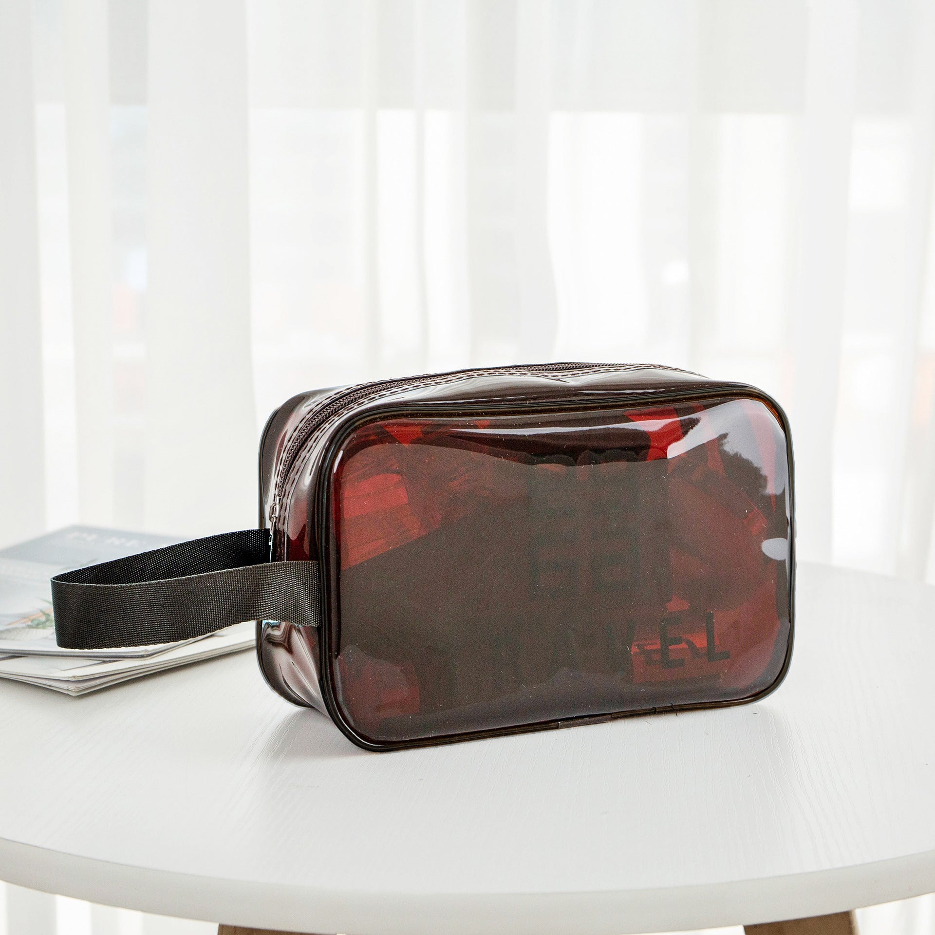 Transparent Toiletry Bag,Wash bag portable cosmetic bag, waterproof travel cosmetics large-capacity storage bag - SJB-DIAMOND ELITES