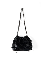 Commuter versatile chain bag, bow soft leather crossbody bag women, spring fashion shoulder crossbody bag