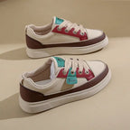 Women's Korean-style Comfortable White Platform Sneakers