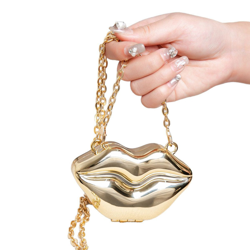 Lip Shaped Small evening Clutch Purse – Stylish Shinny Party Purse, Perfect for Casual Outings, Proms, and Parties – A Unique Fashion Accessory That Turns Heads - SJB-DIAMOND ELITES