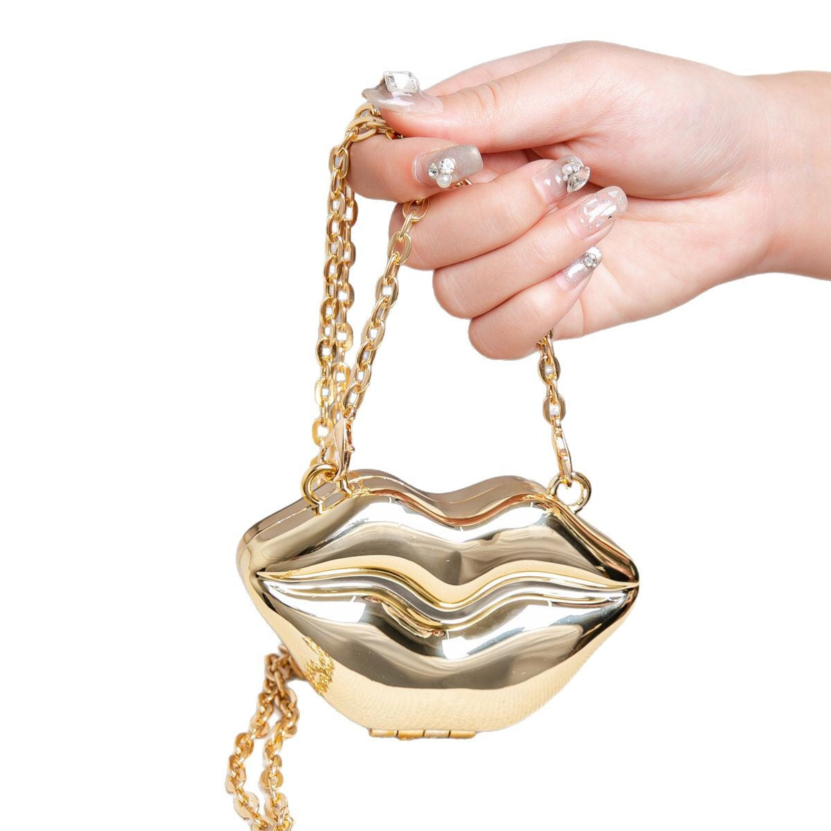 Lip Shaped Small evening Clutch Purse – Stylish Shinny Party Purse, Perfect for Casual Outings, Proms, and Parties – A Unique Fashion Accessory That Turns Heads - SJB-DIAMOND ELITES