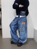 American Retro Independent Design Loose Straight Jeans Men Lootquake LLC