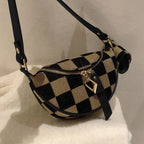 Small Crossbody Versatile Checkerboard Chest Bag – Fashion Plaid Waist Bag, Stylish Messenger Bag & Fanny Pack for Everyday Use - SJB-DIAMOND ELITES