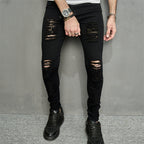 Men's Leisure Ripped Denim Feet Personality Trendy Jeans Lootquake LLC