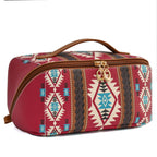 Bohemian PU cloud pillow cosmetic bag, large capacity portable cosmetic case, travel toilet bag, travel makeup bag,Makeup bag organizers,Makeup bags, small - SJB-DIAMOND ELITES