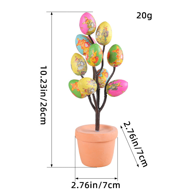 Cartoon Printed Egg Table Decorative Ornaments Pi-Mart