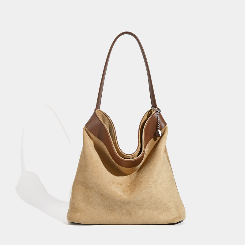 Design suede bucket bag, suede hobo bag for women, vintage minimalist tote hobo bag for women - SJB-DIAMOND ELITES