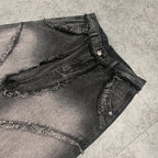 Street Fashion Vintage Jeans Raw Edges Design Lootquake LLC