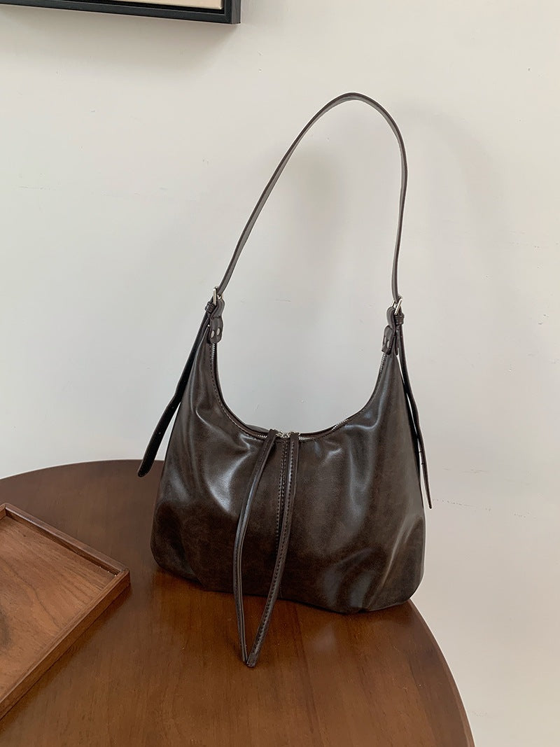 Retro Underarm Bag, Women's Autumn and Winter Fashion Tote Bag, Large Capacity Crossbody Bag - SJB-DIAMOND ELITES