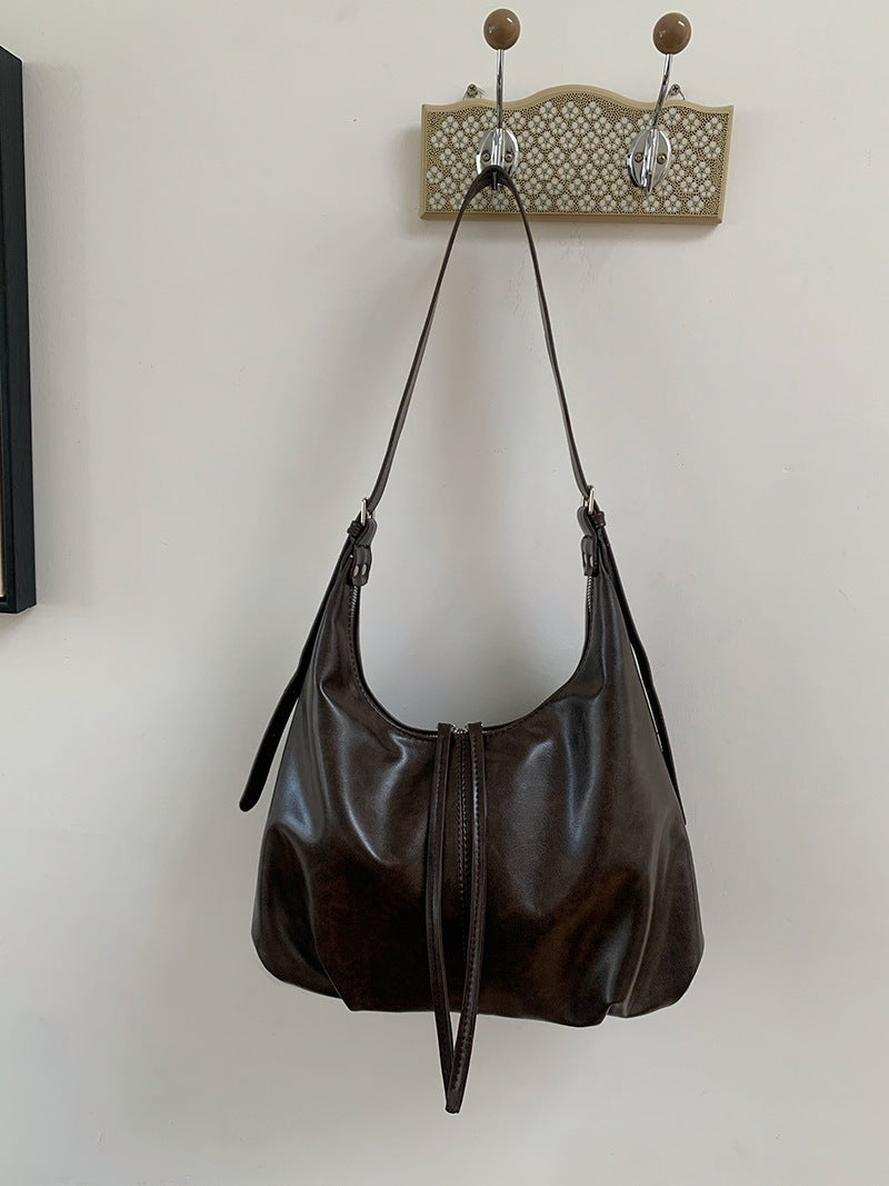 Retro Underarm Bag, Women's Autumn and Winter Fashion Tote Bag, Large Capacity Crossbody Bag - SJB-DIAMOND ELITES
