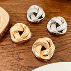 All-match Twisted Alloy Stud Earrings For Women