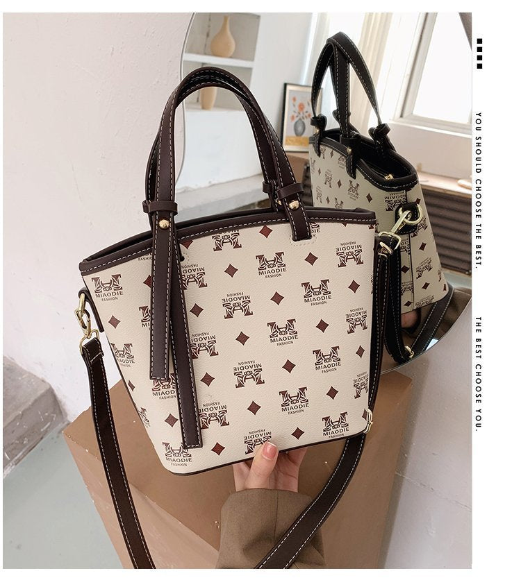 Niche design handbags fashion single shoulder bag Small bucket purse crossbody tote - SJB-DIAMOND ELITES