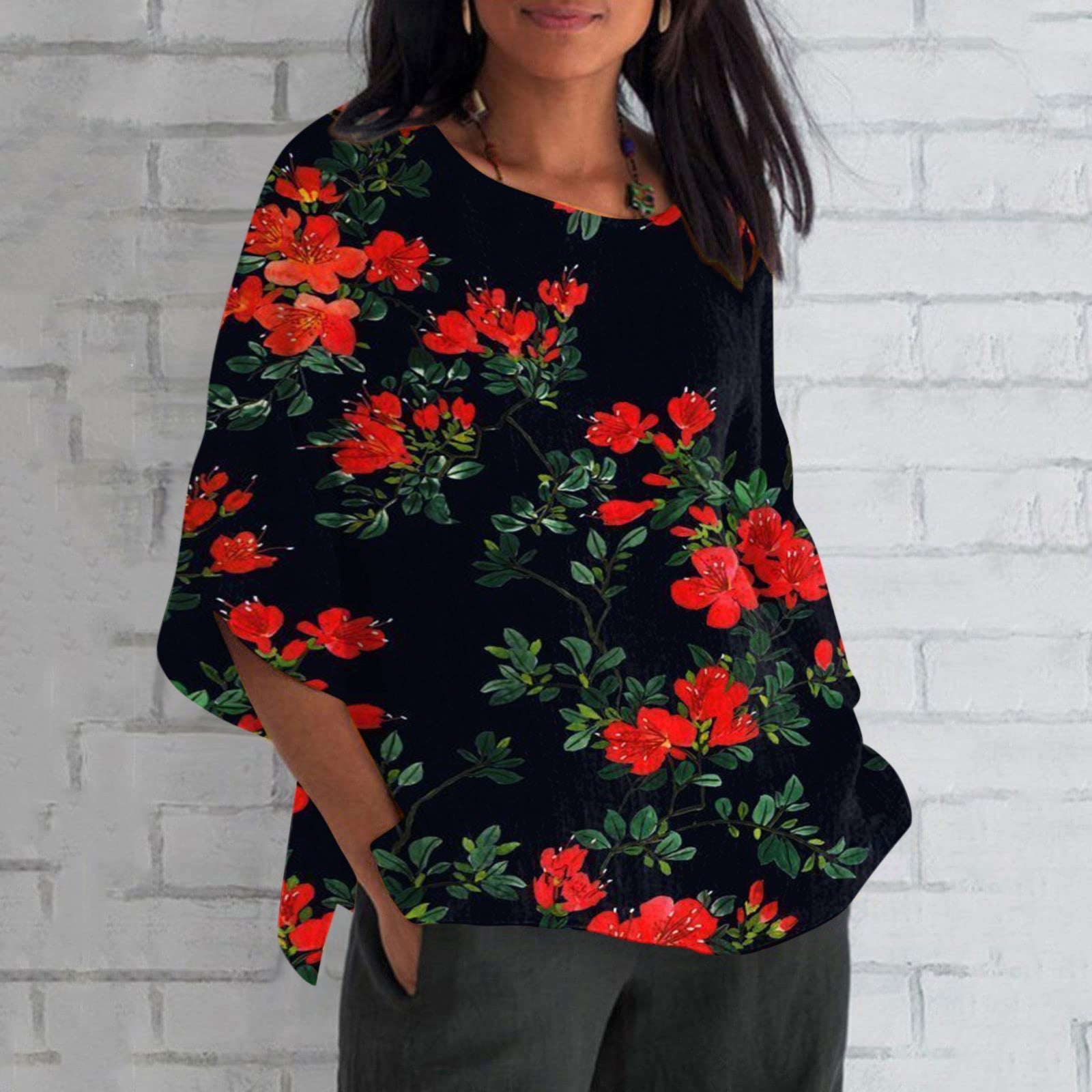 Women's 3D Printed Long Sleeved T-shirt Lootquake LLC